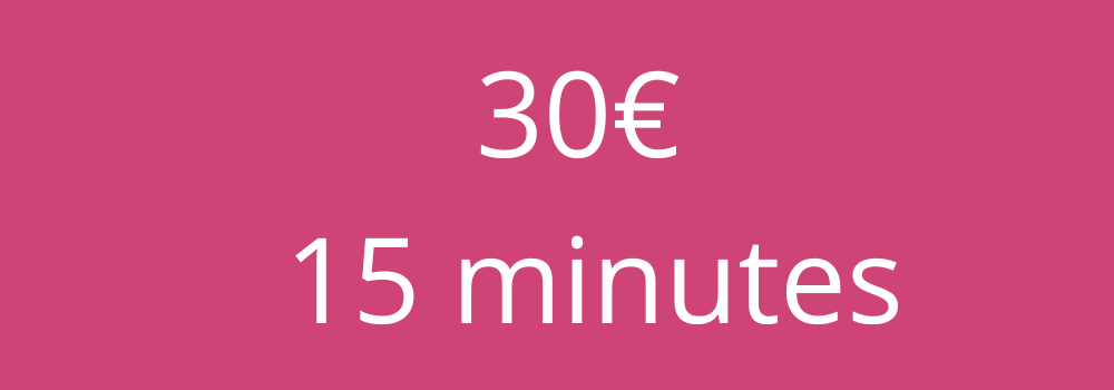 Tarifs Lara Médium : 30 euros pour 15 minutes